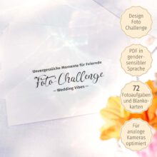 Photo-Challenge zur Hochzeit: 72 Foto-Aufgaben für den großen Tag (PDF). LGBTQ friendly