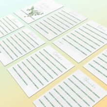 Geburtstagskalender: 12 Monate zum Ausdrucken, jedes Jahr gültig