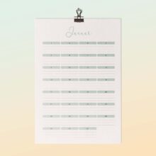 Ewiger Kalender mit 12 Monaten, ohne Jahreszahl, jedes Jahr gültig