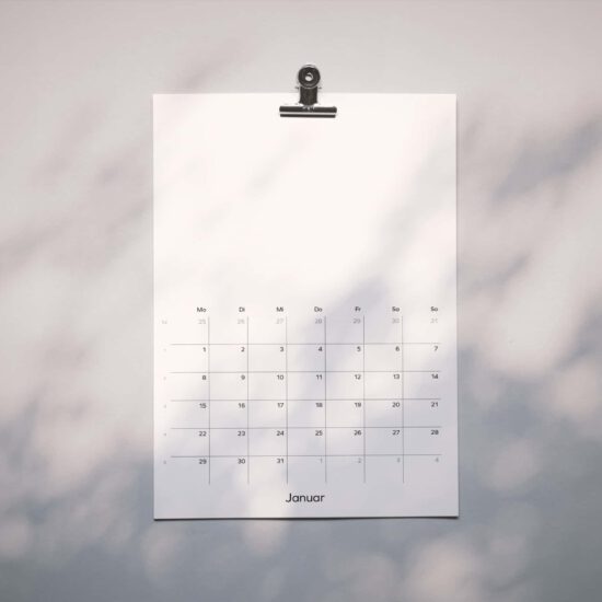 Foto-Kalender-Vorlage: PDF downloaden und ausdrucken