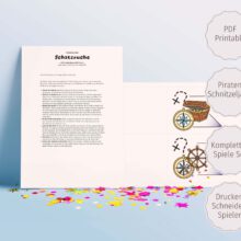 Schatzsuche Kindergeburtstag: Piraten-Schnitzeljagd / Komplett-Set (PDF)