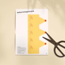 Geburtstags-Krone zum Ausdrucken & Ausschneiden (Deko-Set, PDF)