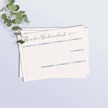 Packliste für den Winterurlaub mit Kategorien, PDF-Vorlage zum Ausdrucken