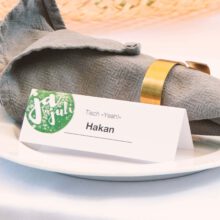 Tischkarten im minimalistischen Design selbst ausdrucken und verzieren - PDF direkt bearbeiten und ausdrucken