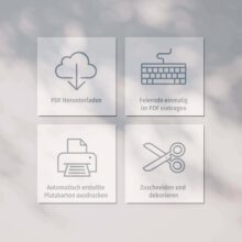 PDF-Vorlage Tischkarten