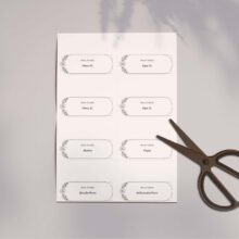 Tischkarten selbst ausdrucken (PDF-Vorlage)